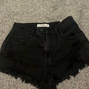 Black Jean shorts